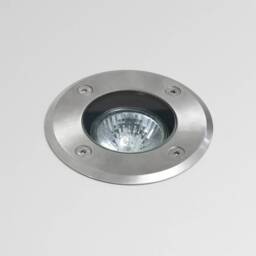 Gramos Round 1 Light Outdoor Recessed Floor & Decking Light Stainless Steel IP65, GU10