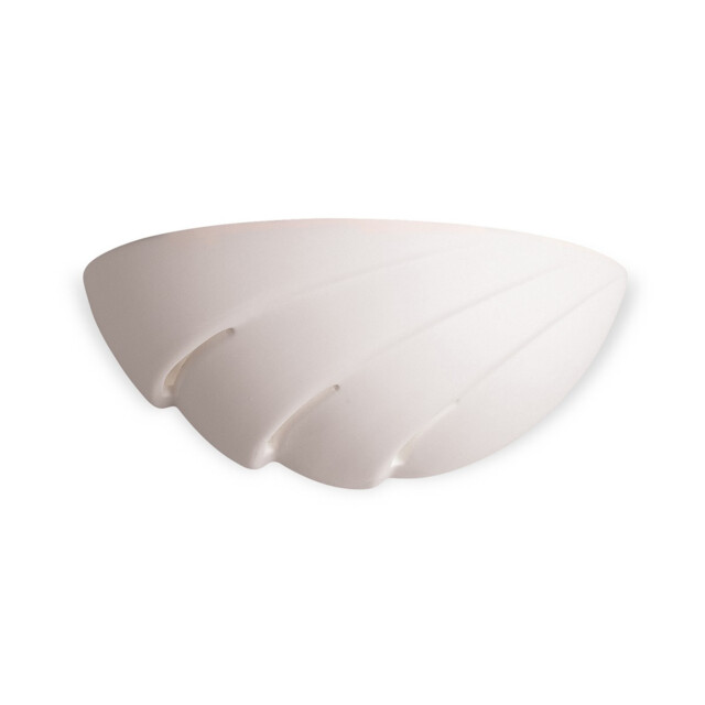 Ceramic 1 Light Indoor Wall Uplighter - 100W Unglazed, E27