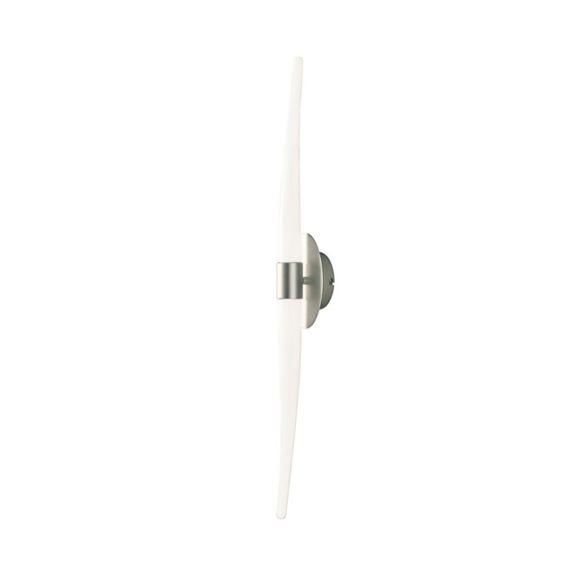 Estalacta Wall Lamp 2 Light GU10 Line Indoor/Outdoor, Silver/Opal White - image 1