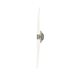 Estalacta Wall Lamp 2 Light GU10 Line Indoor/Outdoor, Silver/Opal White - thumbnail 1