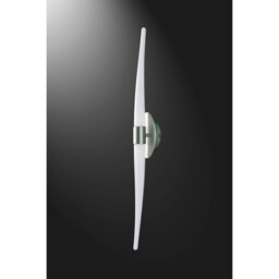 Estalacta Wall Lamp 2 Light GU10 Line Indoor/Outdoor, Silver/Opal White - thumbnail 2