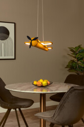 Lucide FOKKER - Pendant light Children - LED - 1x28W 2500K - Yellow - thumbnail 5