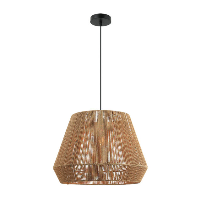 Patras 48cm Wire Frame Pendant Ceiling Light Natural 1xE27 - image 1