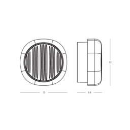 Nyara Outdoor Modern Wall Lamp White-Sandy Black Base LED 3000K IP65 Dimmable - thumbnail 2