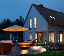 Kala 500Mm Outdoor Bollard Urban Grey IP44 GU10 7W - thumbnail 2