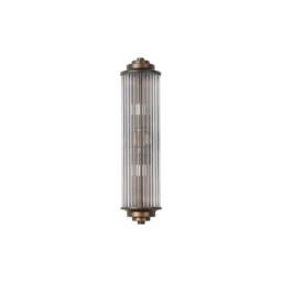 Fairport 2 Light Glass Rod Wall, G9, IP44, Bronze/Clear Glass Rods - thumbnail 5