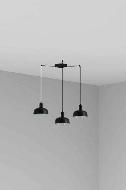 Tatawin Small Cluster Pendant Ceiling Light Black, Gloss Black 3x E27