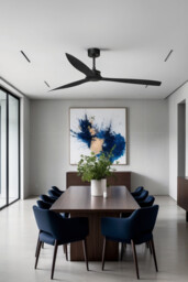 Just Fan 178cm Matt black ceiling fan 3 Blades with DC motor - thumbnail 2
