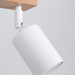 Verdo Modern Ceiling Spotlight Bar Wood, White 3x GU10 - thumbnail 5
