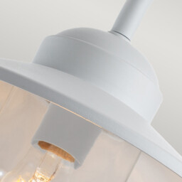 Klampenborg Outdoor Dome Wall Lamp White, IP44 - thumbnail 3