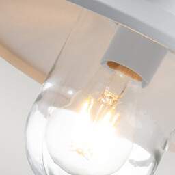 Klampenborg Outdoor Dome Wall Lamp White, IP44 - thumbnail 2
