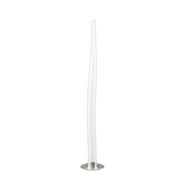 Estalacta Floor Lamp 1 Light Small Indoor, Silver/Opal White - image 1