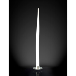 Estalacta Floor Lamp 1 Light Small Indoor, Silver/Opal White - thumbnail 2