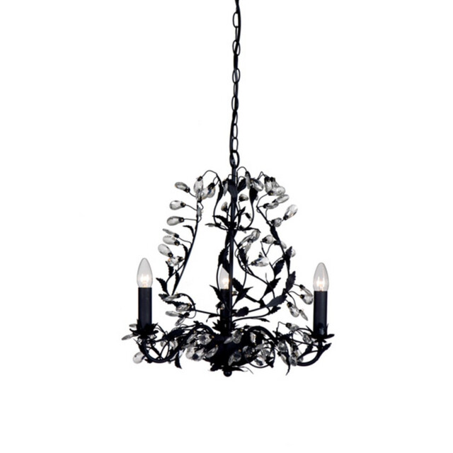 Michelan 3 Light Multi Arm Chandeliers Black