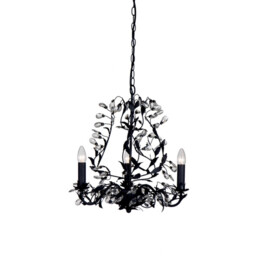 Michelan 3 Light Multi Arm Chandeliers Black