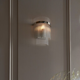 Marietta Glass Shade Wall Lamp Bright Nickel - thumbnail 5