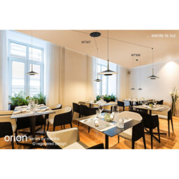 Orion Ceiling 25cm Round, 8W LED, 3000K, 560lm, White/Black, 3yrs Warranty - thumbnail 5