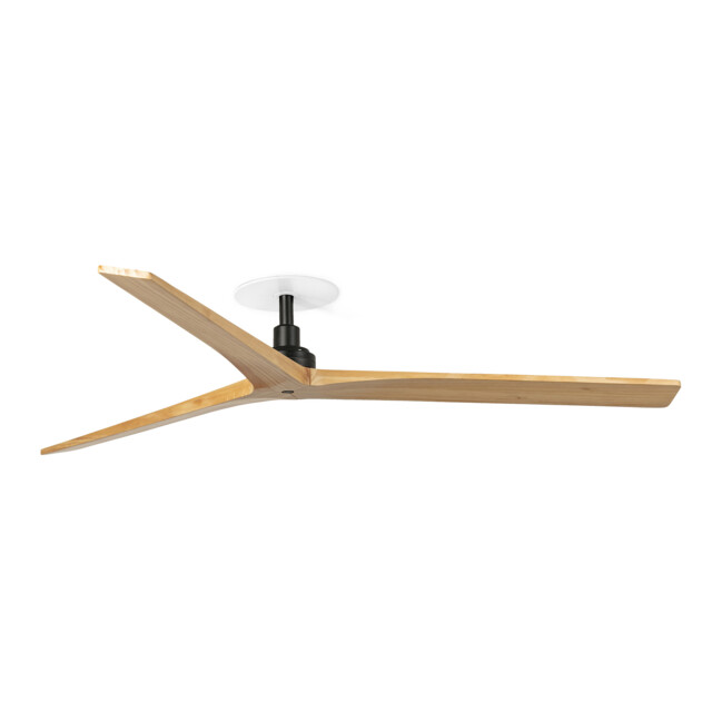 Klim Recessed Large Ceiling Fan Matt Black, Pine Blades - image 1