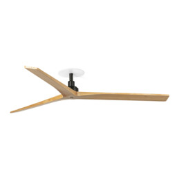 Klim Recessed Large Ceiling Fan Matt Black, Pine Blades - thumbnail 1