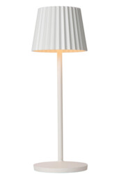Justine Cottage Rechargeable Table lamp Outdoor - Battery - LED Dim. - 1x2W 2700K - IP54 - With wireless charging pad - White - thumbnail 1
