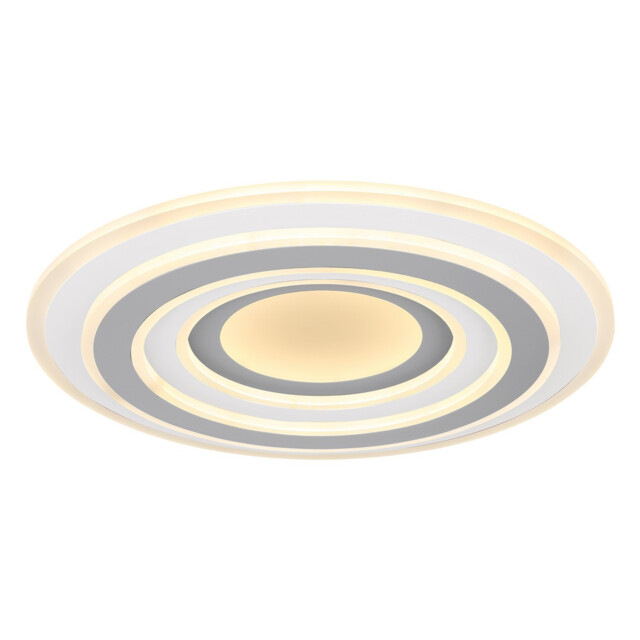Sabatino I Integrated LED Semi Flush Ceiling Light White LED Dimmable 3000-6000K Remote Control - image 1