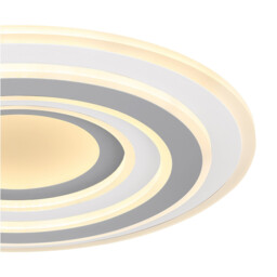 Sabatino I Integrated LED Semi Flush Ceiling Light White LED Dimmable 3000-6000K Remote Control - thumbnail 5