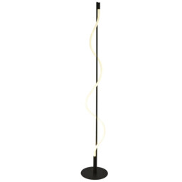 Serpent 1 Light LED Table Lamp, Black, Acrylic 2700K - thumbnail 1