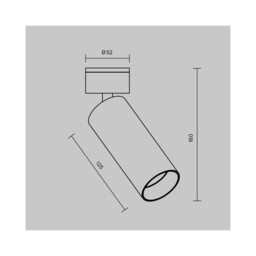 Focus Led Single Spotlight Dimmable White 4000K 900lm - thumbnail 2