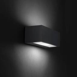 Nemesis Aluminium 1 Light Outdoor Wall Light Grey IP54, E27 - thumbnail 5