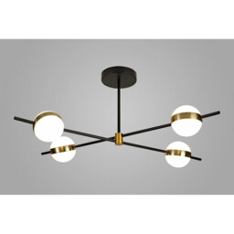Cuba Ceiling 4 Light, 32W LED, 3000K, 2400lm, Gold/Black, 3yrs Warranty - thumbnail 2