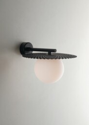 Chaplin Globe Wall Lamp, Black, G9