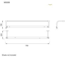Sisley Wall Lamp 12W LED Big Wave IP44 4000K, 950lm, Silver, Frosted Acrylic, Polished Chrome - thumbnail 2