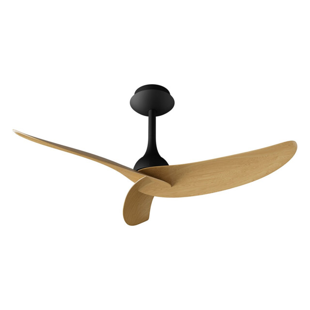 Ipanema 1m 32W Triple Blade Ceiling Fan (No Light), Remote Control, Black/Wood, 5yrs Warranty - image 1