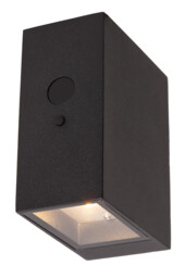 Bolton Wall light Outdoor- Solar - LED Dim. 2850K/3150K IP54 - Day/Night Sensor - Black