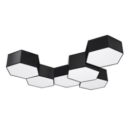 Sunde Decorative Flush Ceiling Light, Black, 15.5cm - thumbnail 5