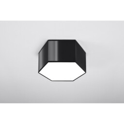 Sunde Decorative Flush Ceiling Light, Black, 15.5cm - thumbnail 2