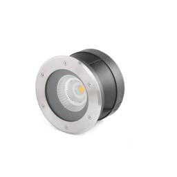 Suria LED Outdoor Recessed Spotlight Narrow Beam Angle Matt Nickel IP67