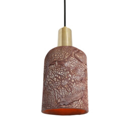 Senna Pendant Red Iron, Polished Brass - thumbnail 2