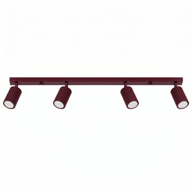 Karbon Ceiling Spotlight Bar Burgundy 4x GU10 - image 1