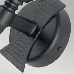 Saxon 1 Light Indoor Candle Wall Light Black, E14 - thumbnail 3