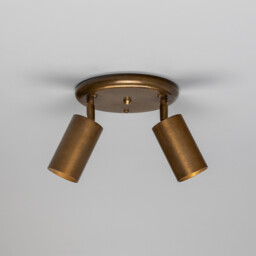 Evanston Two Light Spotlight, Antique Brass - thumbnail 2