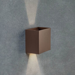 Davos XL Square Wall Lamp Dimmable, 2x10W LED, 2700K, 1830lm, IP65, Anthracite, 3yrs Warranty - thumbnail 5