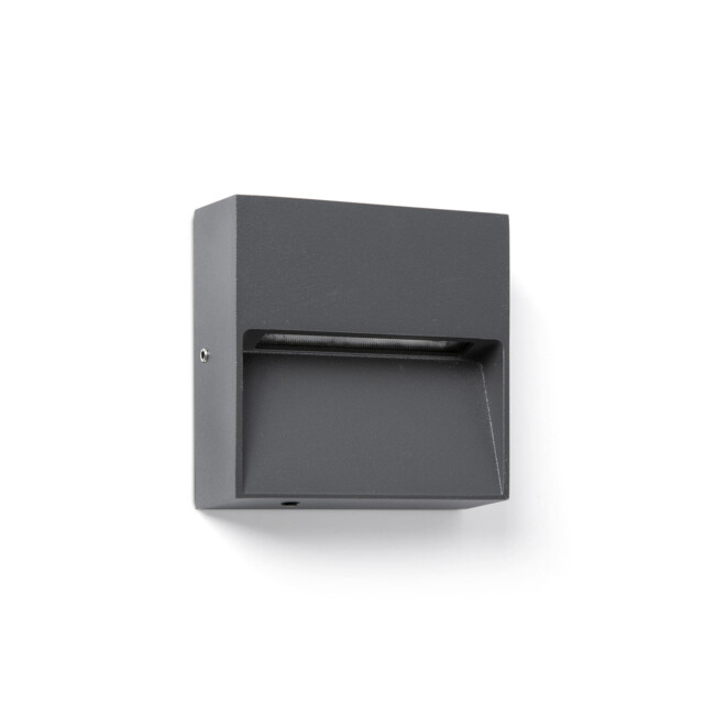 Dune Square LED Outdoor Flush Wall Lamp Dark Grey IP65 CCT 2200-4000K - image 1