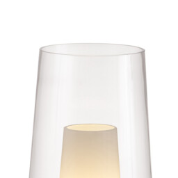Nora Table Lamp, 1 Light E27, Gold/White/Clear Glass With Frosted Inner - thumbnail 5