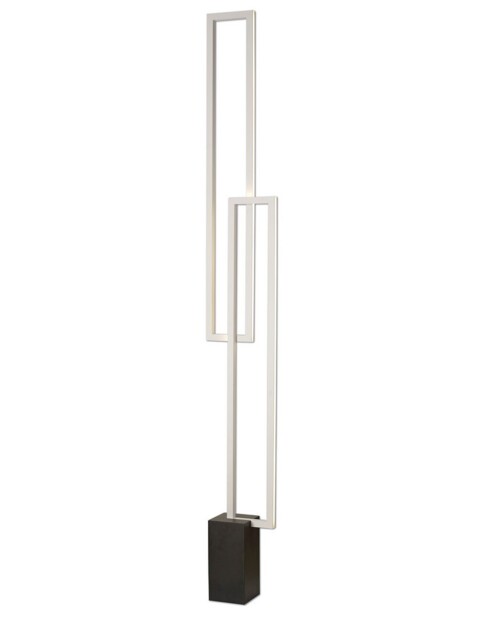 Mural Floor Lamp, 48W LED, 3000K, 3840lm, IP20, Matt White - image 1