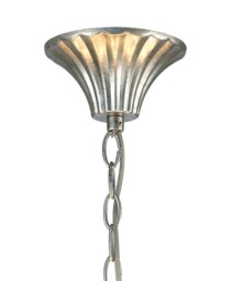Paola Ceiling Pendant 70cm Round, 5 x E14 (Max 40W), Silver Painting, Black Shades - thumbnail 3