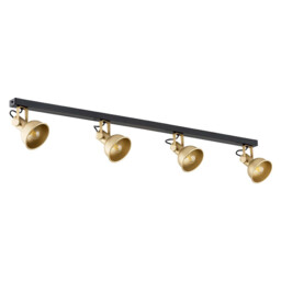 Lenora Ceiling Spotlight Bar Gold, Black - thumbnail 2