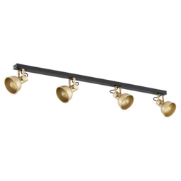 Lenora Ceiling Spotlight Bar Gold, Black - thumbnail 3