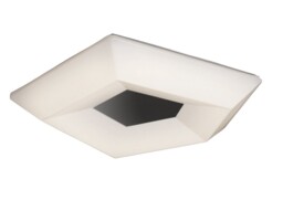 City Flush Flush Ceiling 28W LED Large 3000K, 2800lm, Polished Chrome, White Acrylic