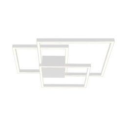Kalo 56cm Integrated Led Semi Flush Ceiling Light Sandy White LED 3000K Dimmable - thumbnail 1
